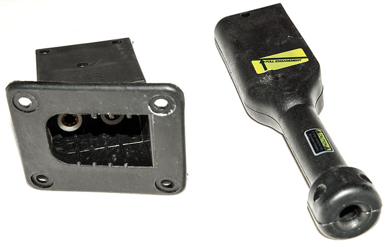 E-Z-GO 36V Golf Cart Powerwise Battery Charging Connector, Plug 73345-G01 /73051-G29, Socket 73063-G01